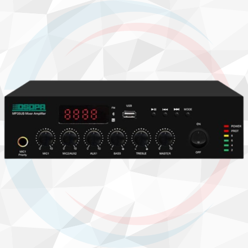 DSPPA Mini Digital Mixer Amplifier with USB & Bluetooth MP60UB